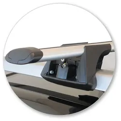 Yakima ThruBar 135cm Silver Pair (S17Y) To Suit Jeep Cherokee 5dr SUV /2014-/2023