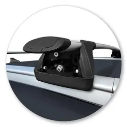 Yakima ThruBar 120cm Silver Pair (S16Y) To Suit Kia Niro 5dr SUV 06/2021-07/2022