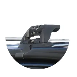 Yakima FlushBar 100cm Silver Pair (S6Y) To Suit Mazda BT-50 Dual Cab 11/2006-10/2011