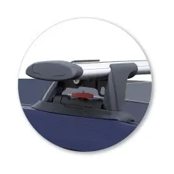 Yakima ThruBar 135cm Silver Pair (S17Y) To Suit Mazda CX-9 5dr SUV /2007-06/2016