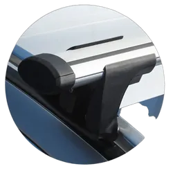 Yakima ThruBar 120cm Silver Pair (S16Y) To Suit Mercedes-Benz C-Class W204 /2007-/On