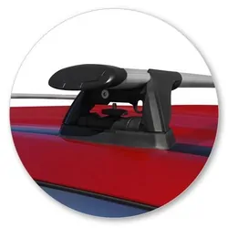 Yakima ThruBar 135cm Silver Pair (S17Y) To Suit Mitsubishi Eclipse Cross ES /2021-/On