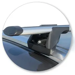 Yakima ThruBar 135cm Silver Pair (S17Y) To Suit Porsche Macan 5dr SUV /2014-/On