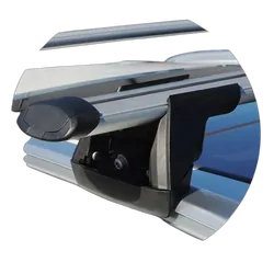 Yakima ThruBar 120cm Silver Pair (S16Y) To Suit Suzuki S-Cross 5dr SUV /2013-09/2021