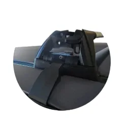 Yakima FlushBar 105cm Silver Pair (S7Y) To Suit Toyota HiLux Double Cab 09/2011-09/2015