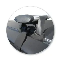 Yakima ThruBar 120cm Silver Pair (S16Y) To Suit Toyota HiLux Double Cab 09/2011-09/2015