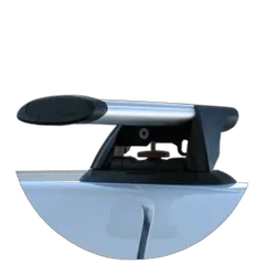 Yakima ThruBar 135cm Silver Pair (S17Y) To Suit Volkswagen Caddy Maxi 12/2015-05/2021