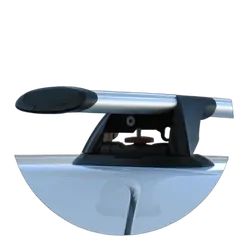 Yakima ThruBar 135cm Silver Pair (S17Y) To Suit Volkswagen Caddy SWB 12/2015-05/2021