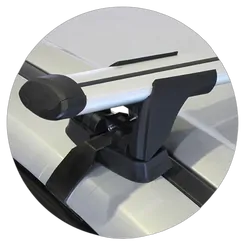 Yakima ThruBar 135cm Silver Pair (S17Y) To Suit Ford Kuga 5dr SUV /2013-/2020