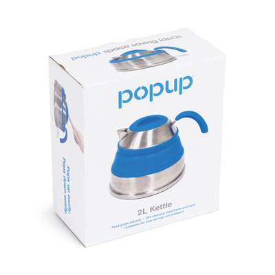 Popup Stainless Steel Compact Kettle 2L