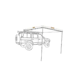 Oztrail Overlander Blockout Awning 2.5M X 3M