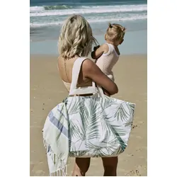Oztrail Palm Club Beach Tote - Palm Cove Green
