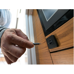 Scanstrut Charge Socket Tile Interior Dual Usb C 12/24V Blk