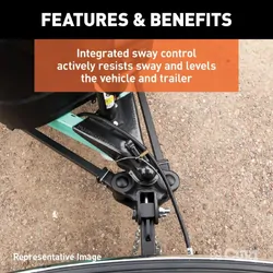 Curt Trutrack 4P Weight Distribution Hitch w/ 4x Sway Control (800lb)