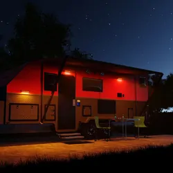 Awning Lights 23285BLKB