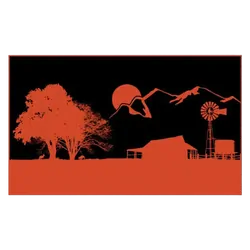 Affordable Camping Mats Annex Mat Homestead Sunset Orange/Black 3.0 x 1.8m