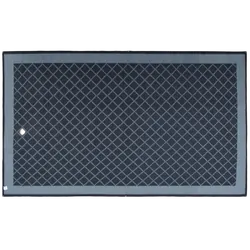 Affordable Camping Mats Annex Mat Crisscross Plain Centre Grey/Black 6.0 x 2.4m