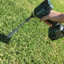 Alko Large Alloy Screw In Peg with ABS Guyrope Holder Clip. PEG-A-29