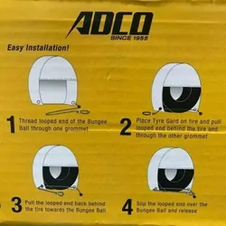 Adco Ultra Tyre Guards White Pair 27" - 29"