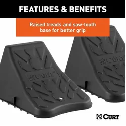 Curt Wheel Chocks - Pair. 22800
