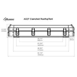 The Bush Company AX27 - Clamshell Rooftop Tent