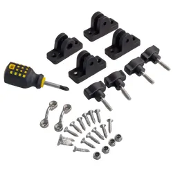 5 Oceans Marine 4 Bow Bimini 1.9m - 2.1m Black