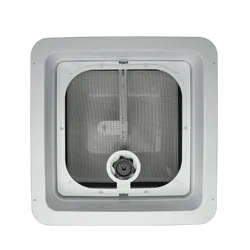 Coast To Coast RV Roof Vent 14x14 Standard White Wind-Up