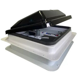 Coast to Coast 14x14 Black Wind-Up Roof Vent With 12V Fan & LED