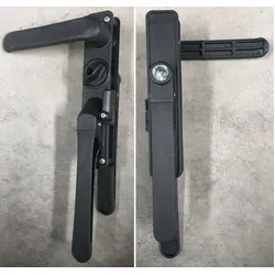 Milenco Columbia Door Medium Black/Black Frame RH (1750 x 622mm). Mil5098