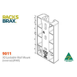 Racksbrax Xd Lockable Wall Mount 9011