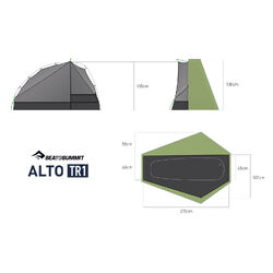 SEA TO SUMMIT Alto Tent - TR1 Green