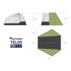 SEA TO SUMMIT Telos Plus Tent - TR2 Green