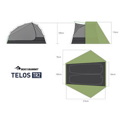 SEA TO SUMMIT Telos Tent - TR2 Green