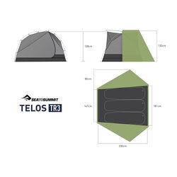 SEA TO SUMMIT Telos Tent - TR3 Green