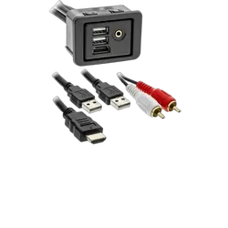 15-21 Ram: Usb/Aux/Hdmi Replacement Panel (3Ft)