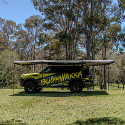 Bushwakka Darkness XL Squared Awning LHS - Grey Canvas Standard Lights