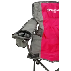 Wildtrak Kidz Camp Chair Pink 100Kg Wr 67X60X38Cm