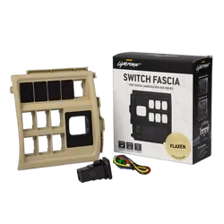 Lightforce Replacement Switch Fascia To Suit Toyota Landcruiser 200 Series - Flaxen