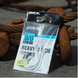 BKK Glow Heavy Circle Hooks - 1/0 - 8 Per Pack