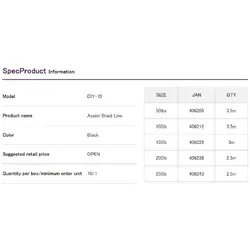 Decoy 406212 Black Assist Cord 100lb 3.5m