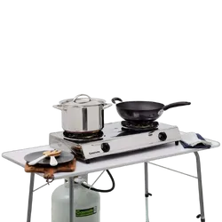 Gasmate Twin Burner Stainless Steel Wok Style Cooker