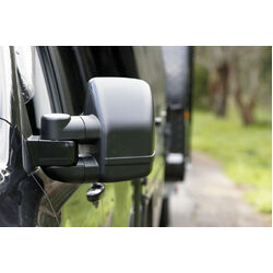 Clearview Towing Mirrors [Next Gen, Heat, Cam Provision, Pwr-Fold, BSM, Mem, OAT, PudLight, Indic., Elec, Raw] for Ford F-150 LARIAT 23 (MY23.5) - on