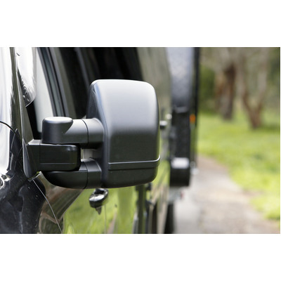 Clearview Towing Mirrors [Next Gen, Pair, Electric, Black] For Mitsubishi Triton 2005 to 2015