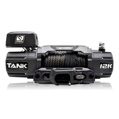 Carbon Offroad Tank 12000lb 4x4 Winch Kit IP68 12V