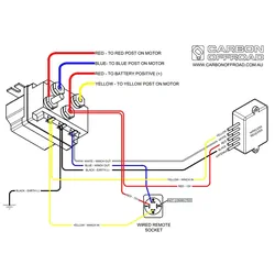 Carbon Winches Australia 600Amp Sealed Winch Solenoid 12 Volt