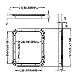 On The Go RV Accessories Drawer Slide DS265 265mm Tunnel Boot Slide