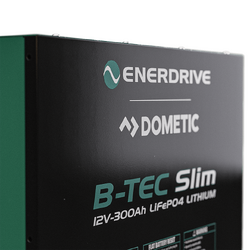 Enerdrive B-TEC 300amp 12v LiFePO4 BT Slim Metal Case Battery