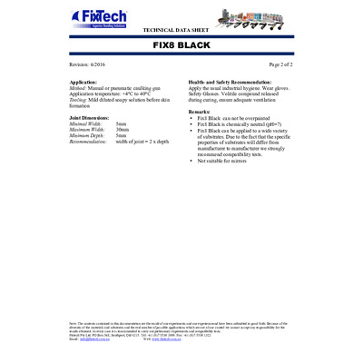 FixTech Fix8 Structural Grade Silicone Aluminium 300ml cartridge