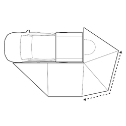 270-Degree XL Awning Wall 2 - Door & Window
