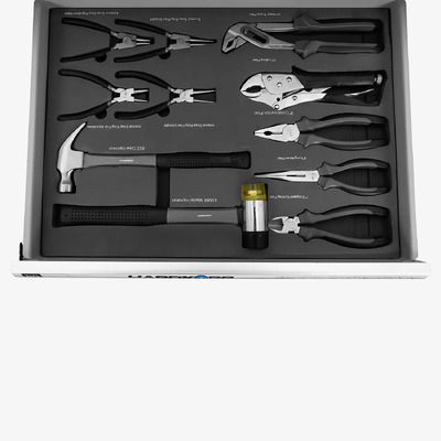 Hardkorr - 160 PIECE WORKSHOP TOOLKIT WITH TROLLEY CABINET